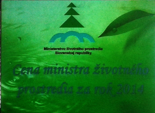 Cena ministra životného prostredia za rok 2014