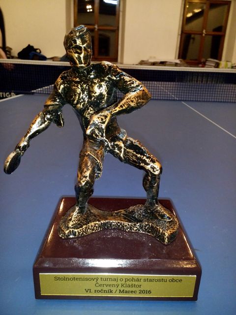 2016 - Stolnotenisový turnaj o pohár starostu obce -6.ročník
