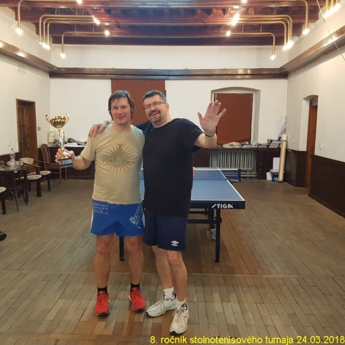 2018 - Turnaj v stolnom tenise o pohár starostu obce Červený Kláštor – 8.ročník.